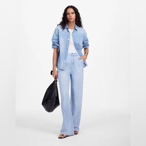 Madewell Sky Blue The Harlow Wide-Leg Jean: Airy Denim Edition